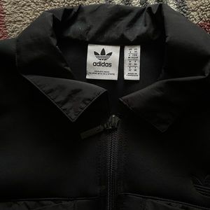Black Adidas one-piece track suit XS